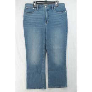 Madewell Slim Denim Boot Jean Womens 36 High Rise Distressed Medium Wash NA931